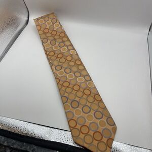 Michael Kors  Circle Pattern‎ Men's Neck Tie Neutrals